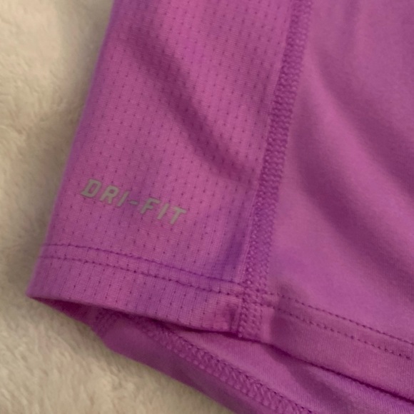 Nike Miler DRI-FIT Women’s Running Short Sleeve T Shirt Active Purple Large - Picture 5 of 10